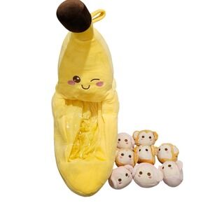 Cute Throw Pillow Stuffed Banana Toys Kawaii Banana Plush Avocado Stuffed Ani...